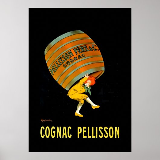 Leonetto Cappiello Art Deco Beeld Cognac Pellisson Poster (Voorkant)