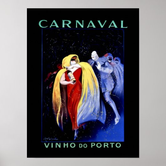 Leonetto Cappiello Art Deco Poster "Carnaval" (Voorkant)