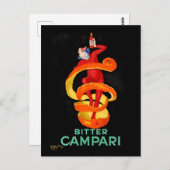 Leonetto Cappiello Bitter Orange Liqueur Poster Briefkaart (Voorkant / Achterkant)