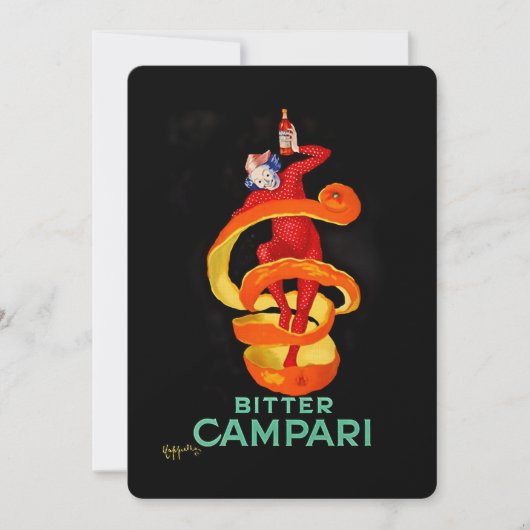 Leonetto Cappiello Bitter Oranje Liqueur Poster Kaart (Voorkant)