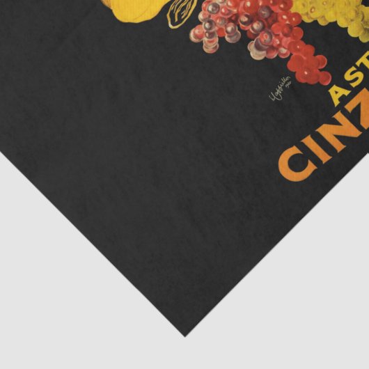 Leonetto Cappiello Cinzano Cocktail Adverteren Tissuepapier (Detail)
