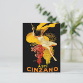 Leonetto Cappiello Cinzano Cocktail Reclame Briefkaart (Staand voorkant)
