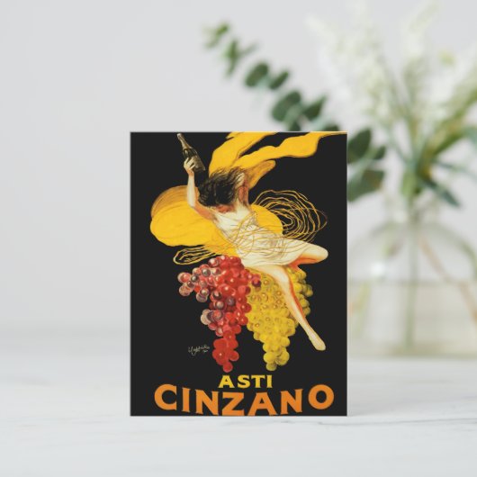 Leonetto Cappiello Cinzano Cocktail Reclame Briefkaart (Staand voorkant)