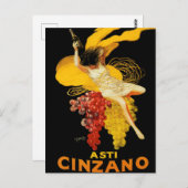 Leonetto Cappiello Cinzano Cocktail Reclame Briefkaart (Voorkant / Achterkant)