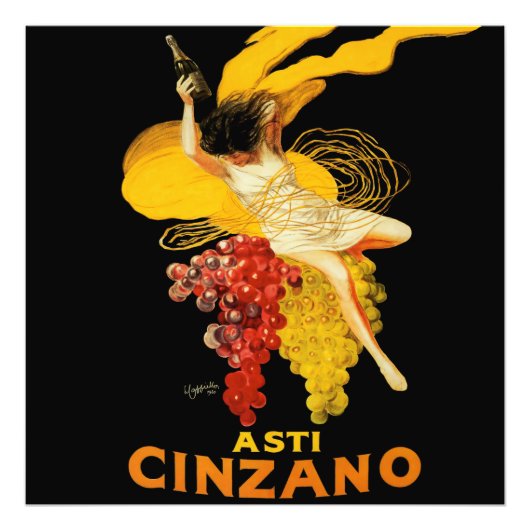 Leonetto Cappiello Cinzano Cocktail Reclame Foto Afdruk (Voorkant)