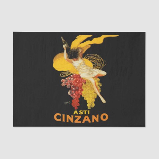 Leonetto Cappiello Cinzano Cocktail Reclame Tissuepapier (Voorkant)