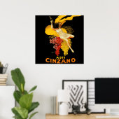 Leonetto Cappiello Cinzano Cocktailreclame Poster (Thuiskantoor)