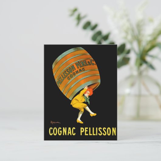 Leonetto Cappiello Cognac Pelisson Reclame Briefkaart (Staand voorkant)