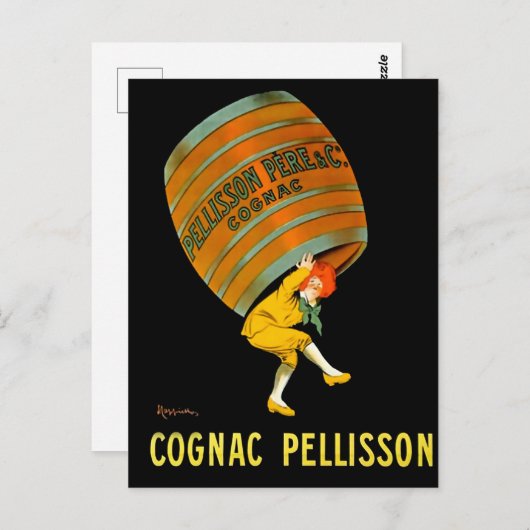 Leonetto Cappiello Cognac Pelisson Reclame Briefkaart (Voorkant / Achterkant)