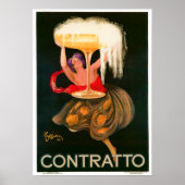 Leonetto Cappiello Contratto Liquor Advertisement Poster (Voorkant)