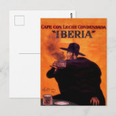 Leonetto Cappiello Iberia Coffee Reclame Briefkaart (Voorkant / Achterkant)