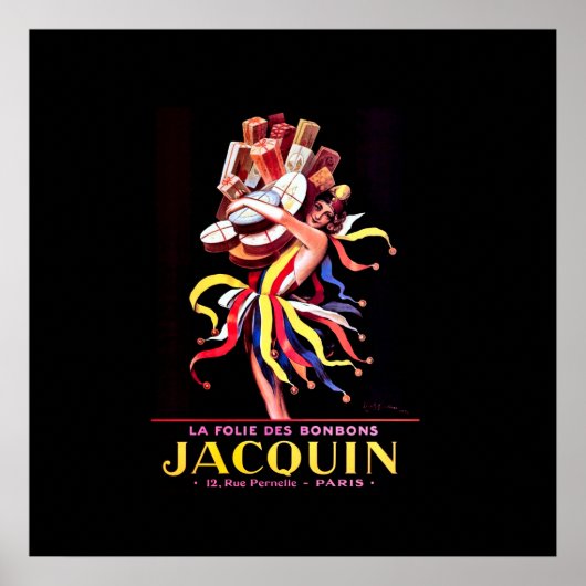 Leonetto Cappiello Jacquin Bonbon Adverteren Poster (Voorkant)