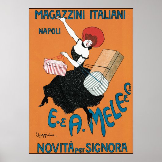 Leonetto Cappiello Magazzini Italiani Poster (Voorkant)