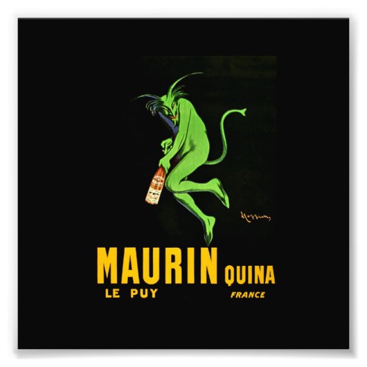 Leonetto Cappiello Maurin Apertif Adverteren Foto Afdruk (Voorkant)