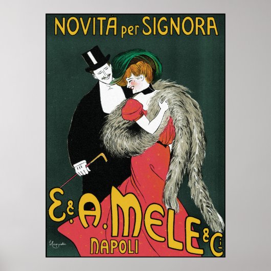 Leonetto Cappiello Novita Per Signora Poster (Voorkant)