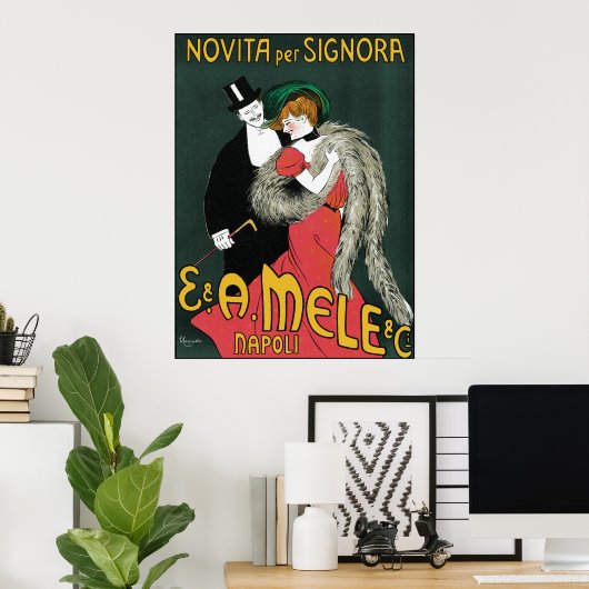 Leonetto Cappiello Novita Per Signora Poster (Thuiskantoor)