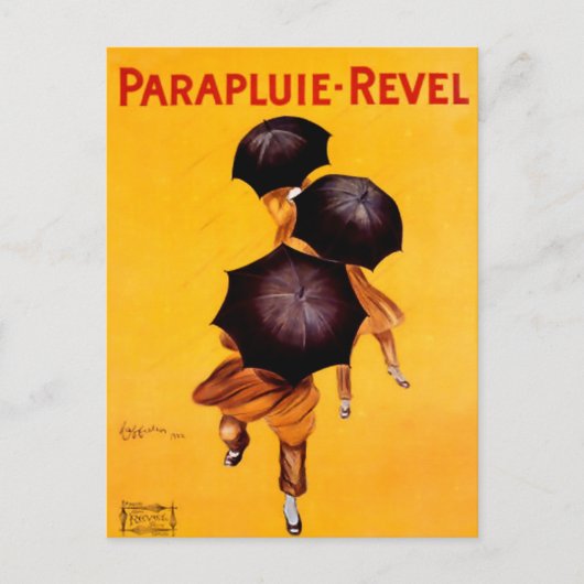 Leonetto Cappiello Revel Paraplu Advertentie Briefkaart (Voorkant)