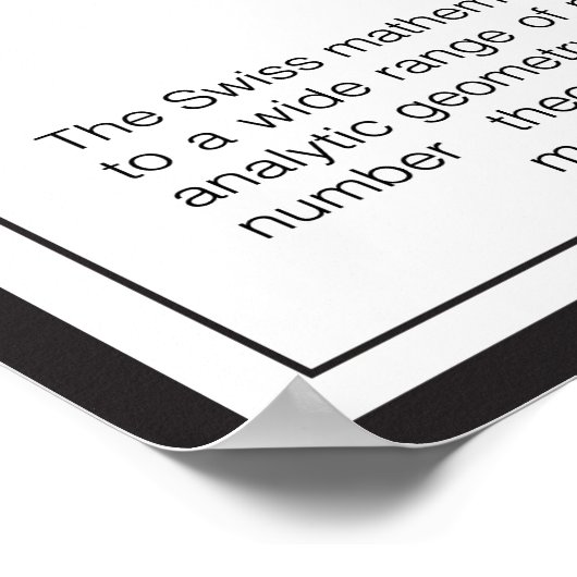 Leonhard Euler Poster (Hoek)