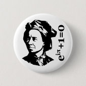 Leonhard Euler Ronde Button 5,7 Cm (Voorkant)