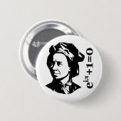 Leonhard Euler Ronde Button 5,7 Cm (Voorkant /achterkant)