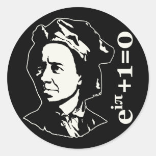 Leonhard Euler Ronde Sticker