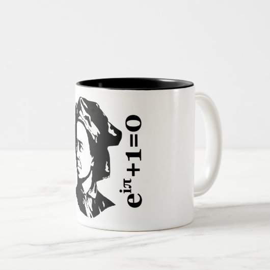 Leonhard Euler Tweekleurige Koffiemok (Voorkant rechts)