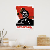 Leonid Iljitsj Brezjnev - secretaris-generaal van Poster (Keuken)