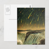 Leonid Meteor Storm Painting uit 1883 Briefkaart (Voorkant / Achterkant)