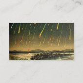 Leonid Meteor Storm Painting uit 1883 Visitekaartje (Achterkant)
