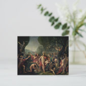 Leonidas bij Thermopylae, 480 BC, 1814 Briefkaart (Staand voorkant)