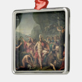 Leonidas bij Thermopylae, 480 BC, 1814 Metalen Ornament (Links)
