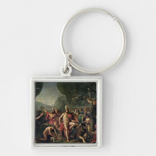 Leonidas bij Thermopylae, 480 BC, 1814 Sleutelhanger (Voorkant)
