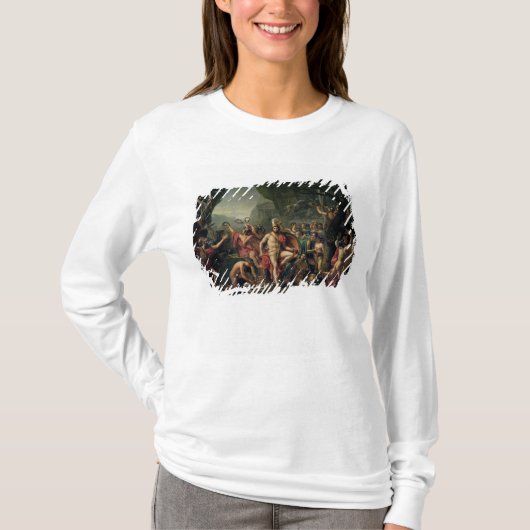 Leonidas bij Thermopylae, 480 BC, 1814 T-shirt (Voorkant)
