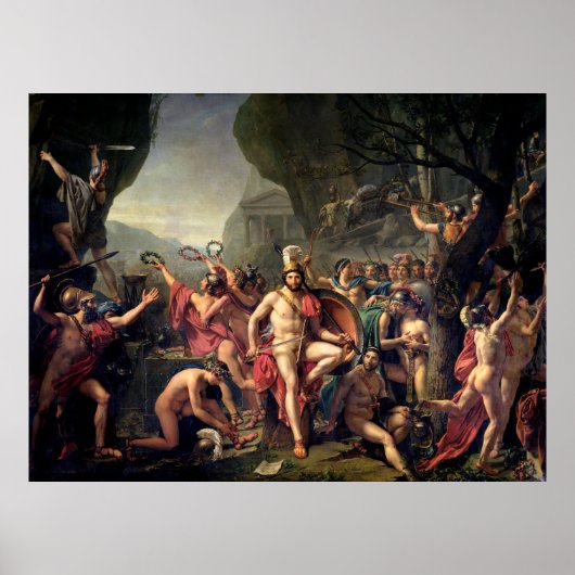Leonidas bij Thermopylae Poster (Voorkant)
