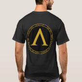 Leonidas I Black & Gold Seal Shirt (Achterkant)