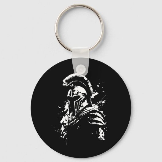 Leonidas Spartan Helm Gym Sparta Workout Grieks W Sleutelhanger (Voorkant)