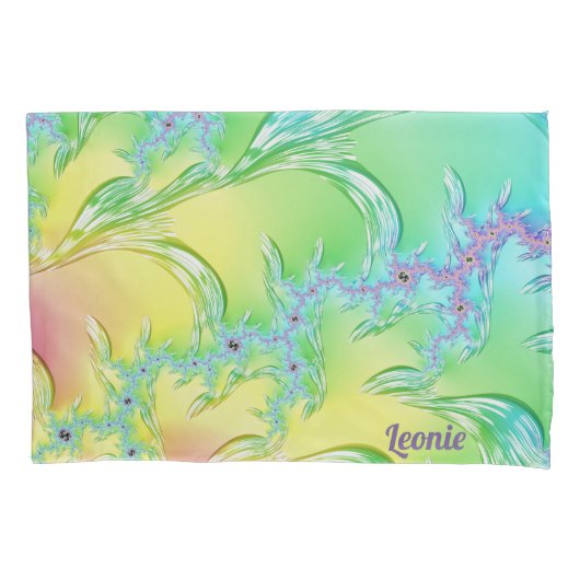 LEONIE~ Origineel Fractal Design ~ Pastel Icicles  Kussensloop (Voorkant)
