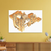 Leonkathedraal. Spanje Canvas Afdruk (Insitu (Woonkamer))