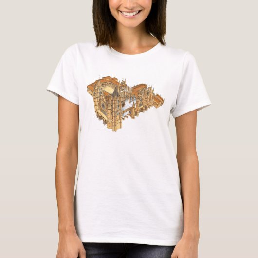 Leonkathedraal. Spanje T-shirt (Voorkant)