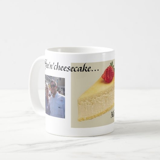Leon's kaesecake club koffiemok (Voorkant links)