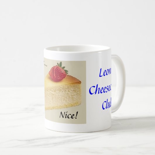 Leon's kaesecake club koffiemok (Voorkant rechts)