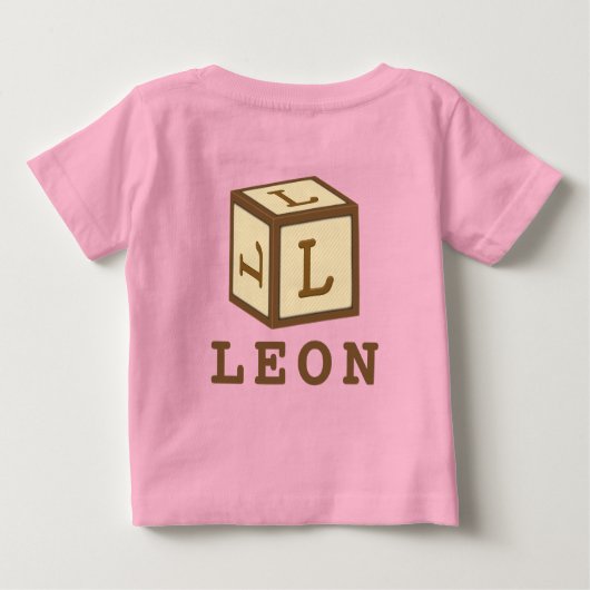 Leon's naam op American Apparel (Achterkant)