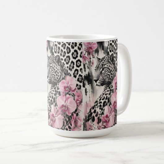 LeoOrchid Love Koffiemok (Voorkant rechts)