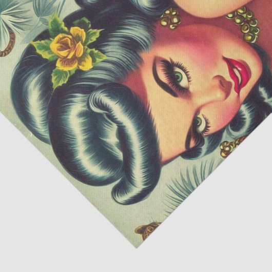  Leopar Print Pin Up Tissuepapier (Detail)