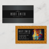 Leopard 名刺 visitekaartje (Voorkant / Achterkant)