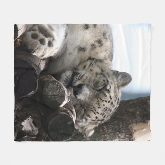 Leopard 002 fleece deken (Voorkant (Horizontaal))