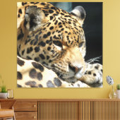 Leopard 004 canvas afdruk (Insitu (Woonkamer))
