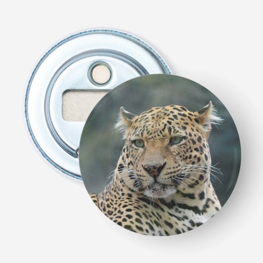 Leopard 006 button flesopener (Voorkant)