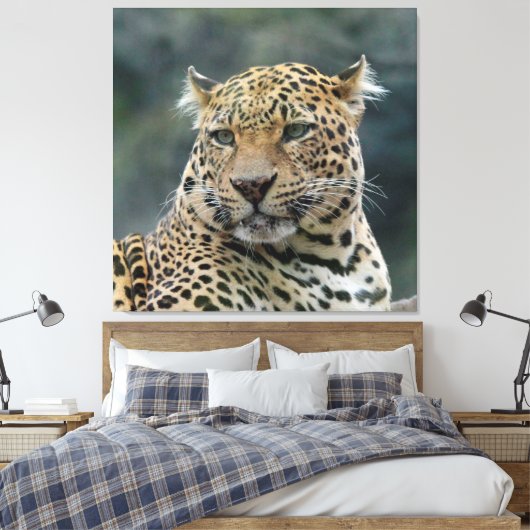 Leopard 006 canvas afdruk (Insitu (Slaapkamer))