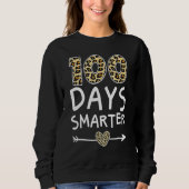 Leopard 100 Days Smarter Teacher Student 100th Day Trui (Voorkant)